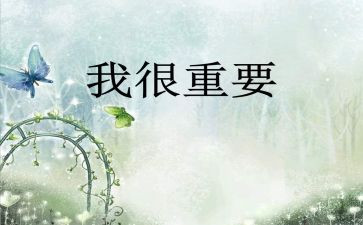 我很重要,读后感优质6篇